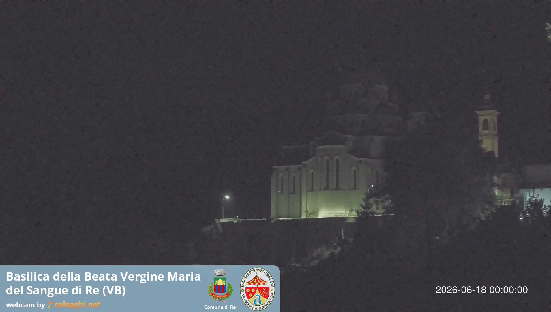 time-lapse frame, Santuario Madonna del Sangue di Re webcam