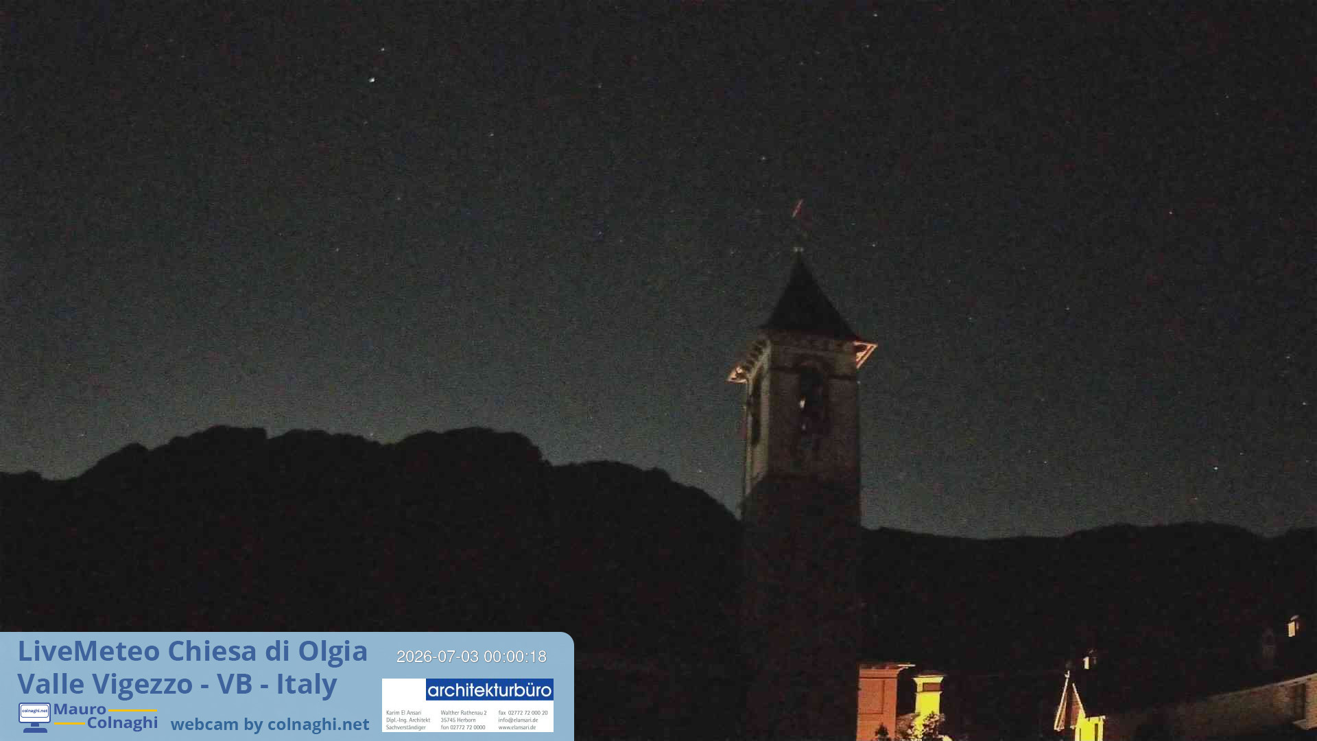 time-lapse frame, Olgia webcam