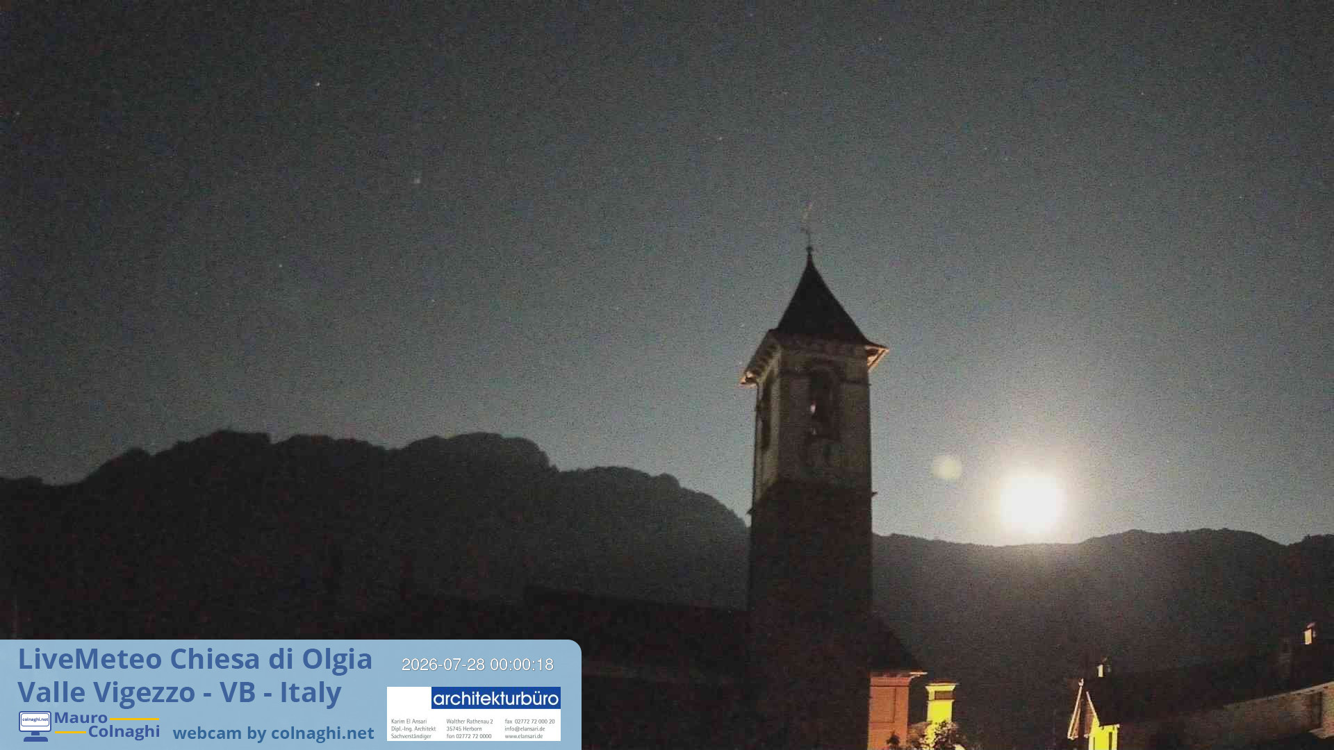 time-lapse frame, Olgia webcam
