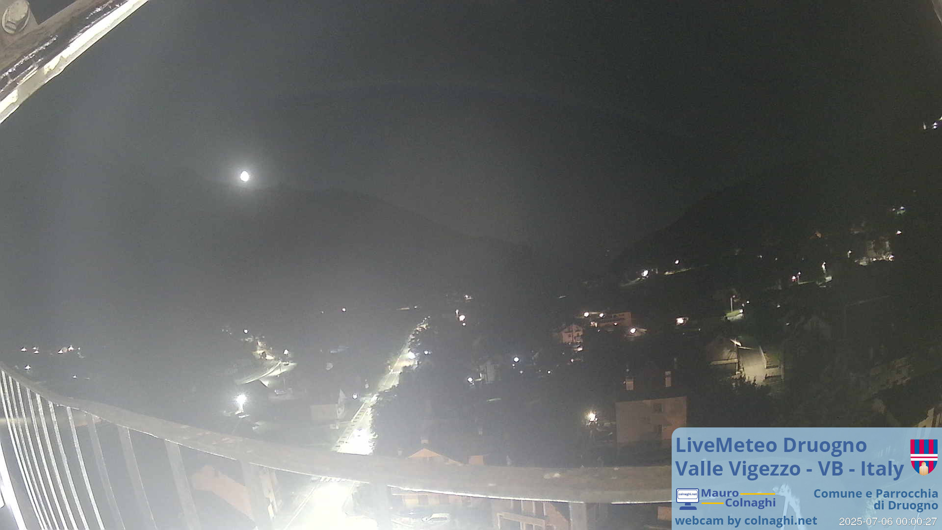 time-lapse frame, Druogno webcam