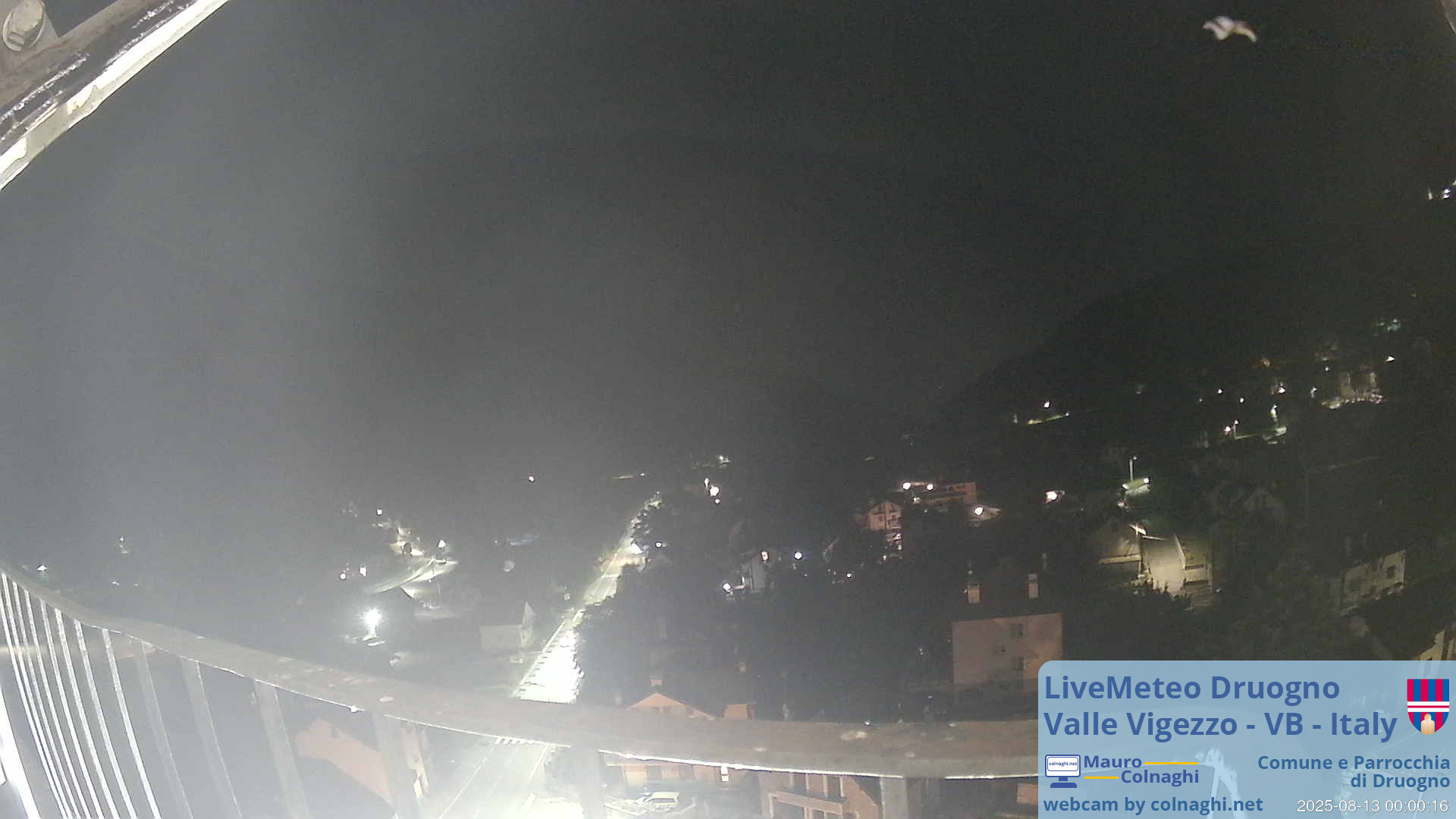 time-lapse frame, Druogno webcam