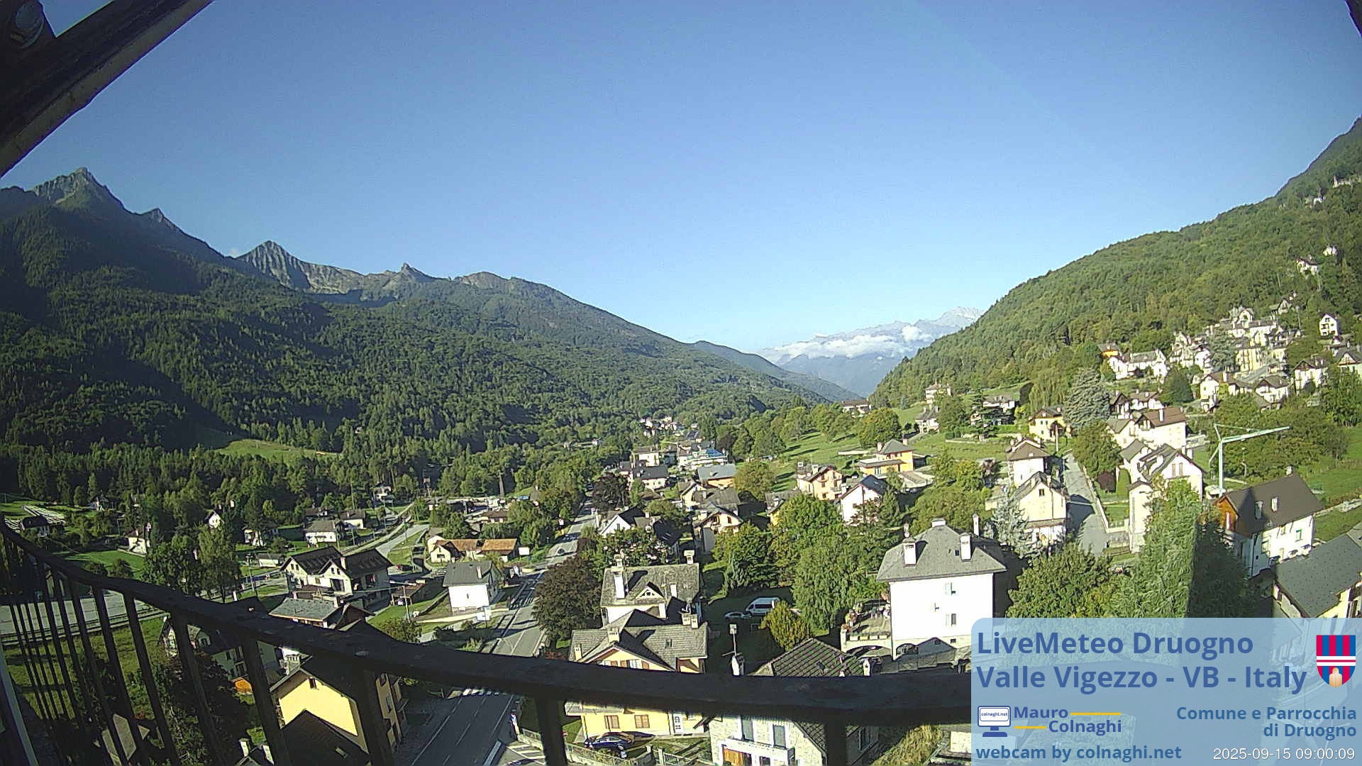 time-lapse frame, Druogno webcam