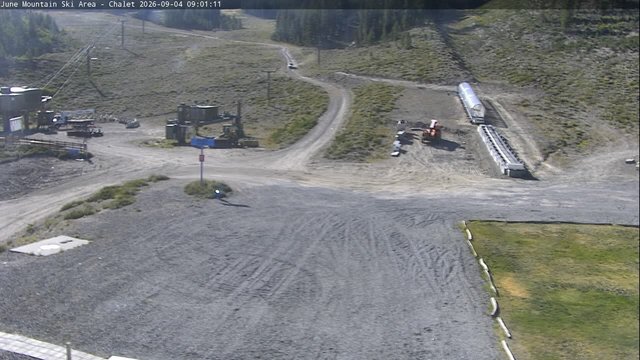 time-lapse frame, Mammoth June Meadows Chalet webcam