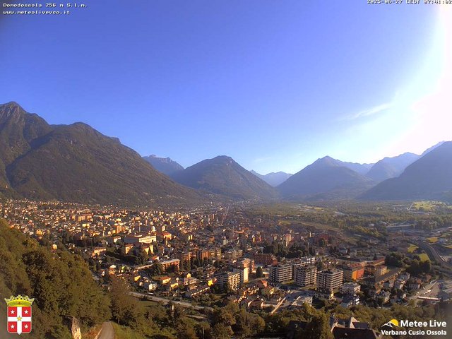 time-lapse frame, Domodossola webcam