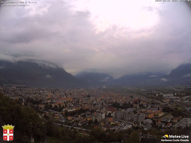 time-lapse frame, Domodossola webcam