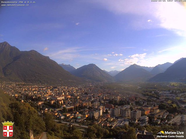time-lapse frame, Domodossola webcam