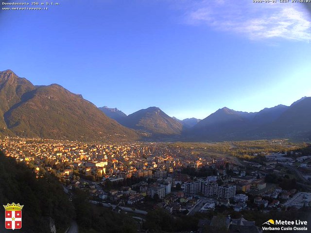 time-lapse frame, Domodossola webcam