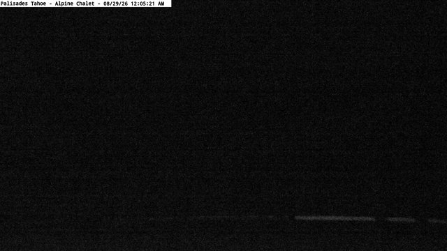 time-lapse frame, Palisades Tahoe Alpine Chalet webcam