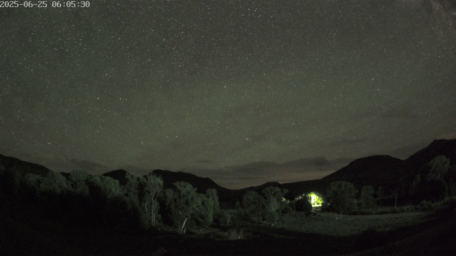time-lapse frame, Sierra Madre Cam webcam