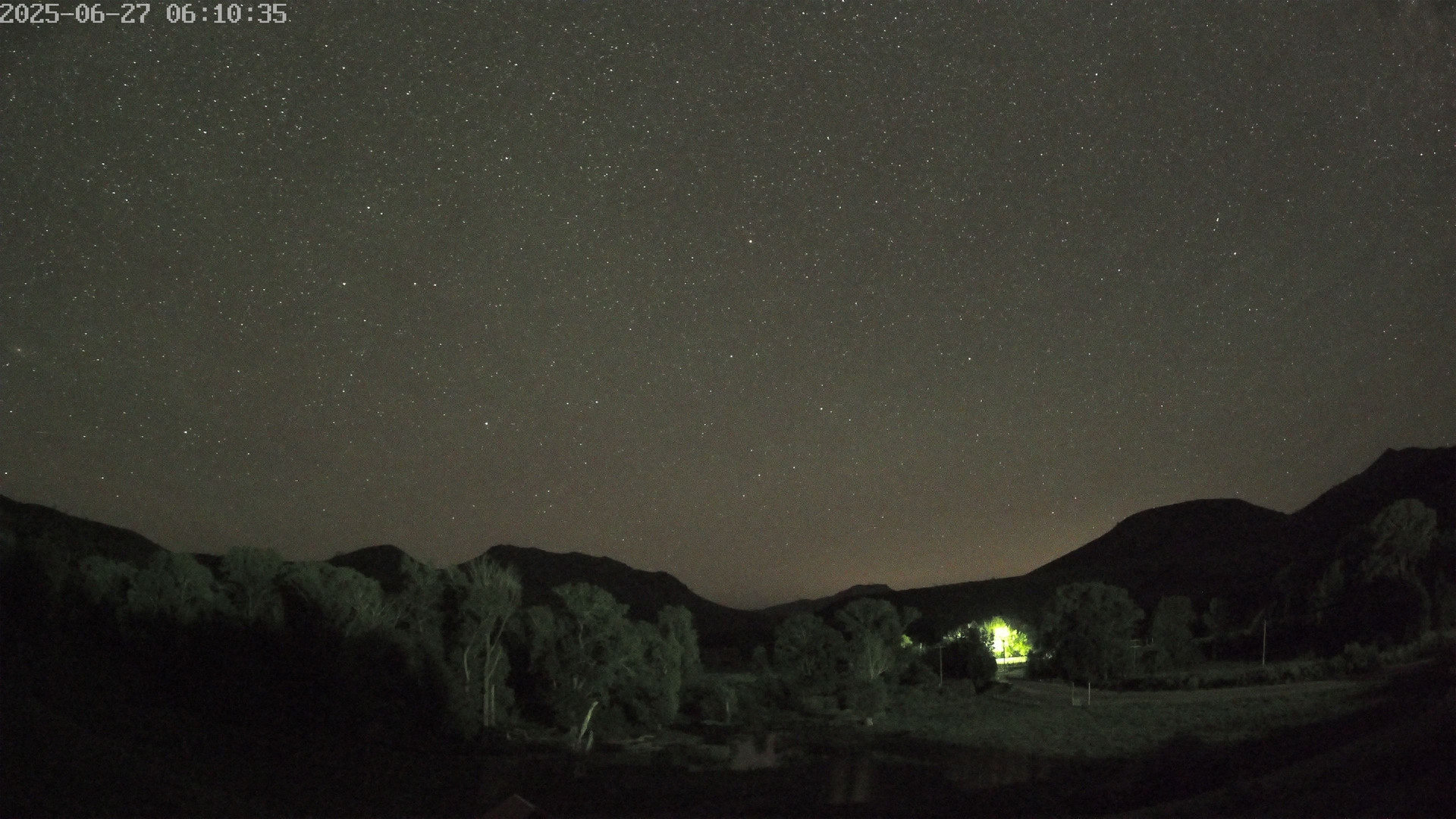 time-lapse frame, Sierra Madre Cam webcam