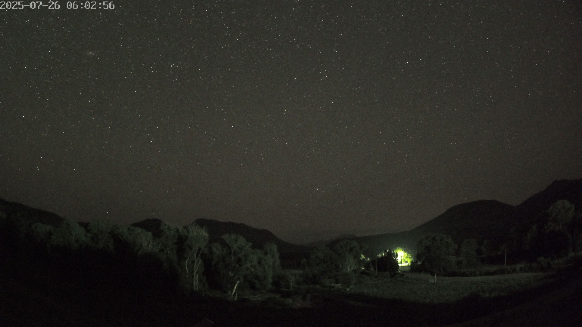 time-lapse frame, Sierra Madre Cam webcam