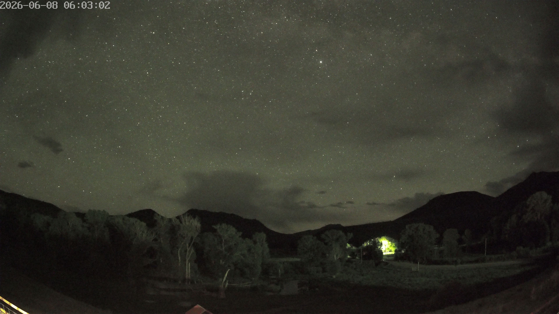 time-lapse frame, Sierra Madre Cam webcam