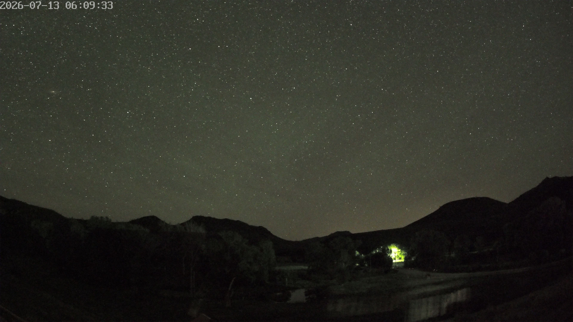time-lapse frame, Sierra Madre Cam webcam