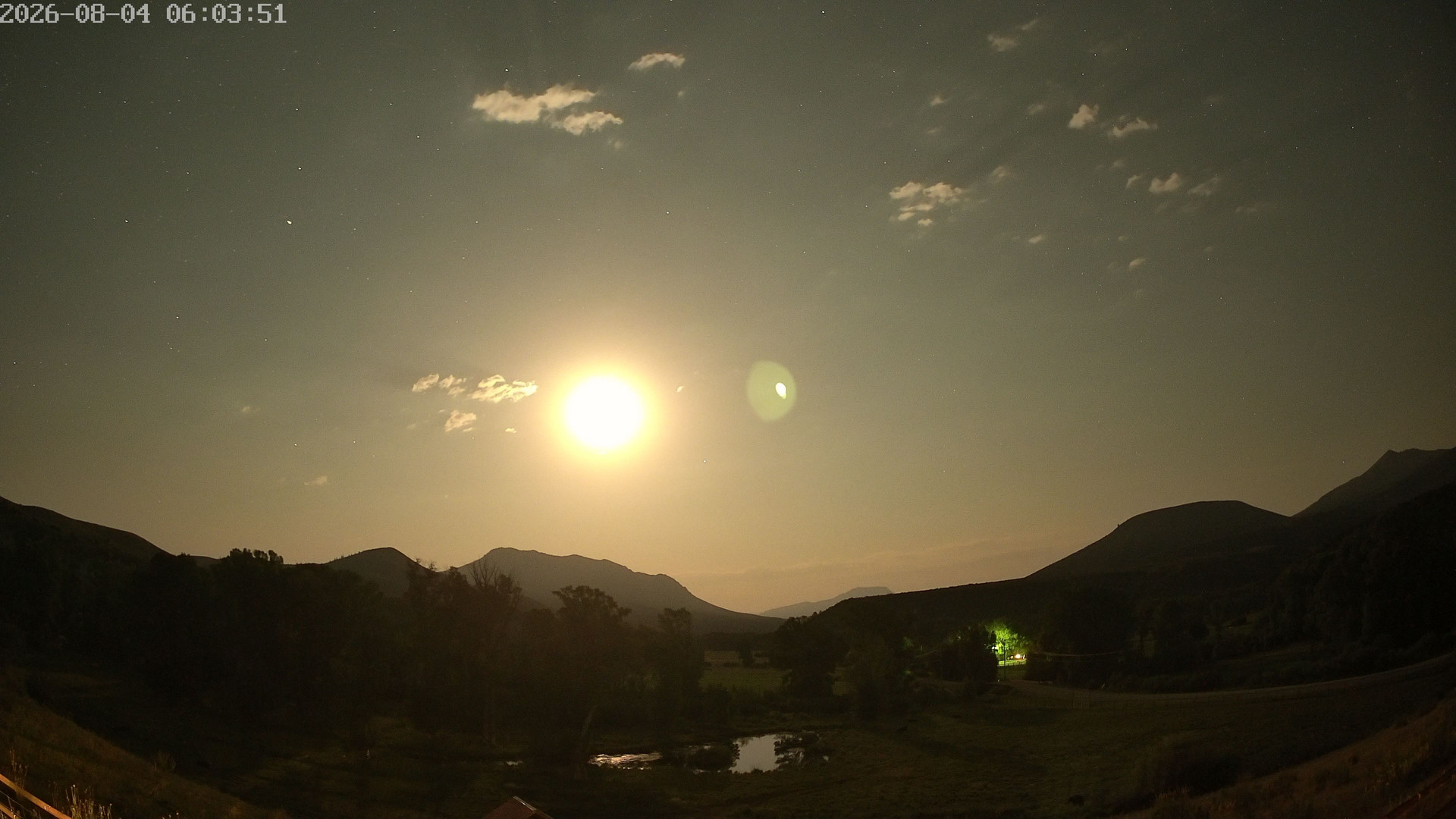 time-lapse frame, Sierra Madre Cam webcam