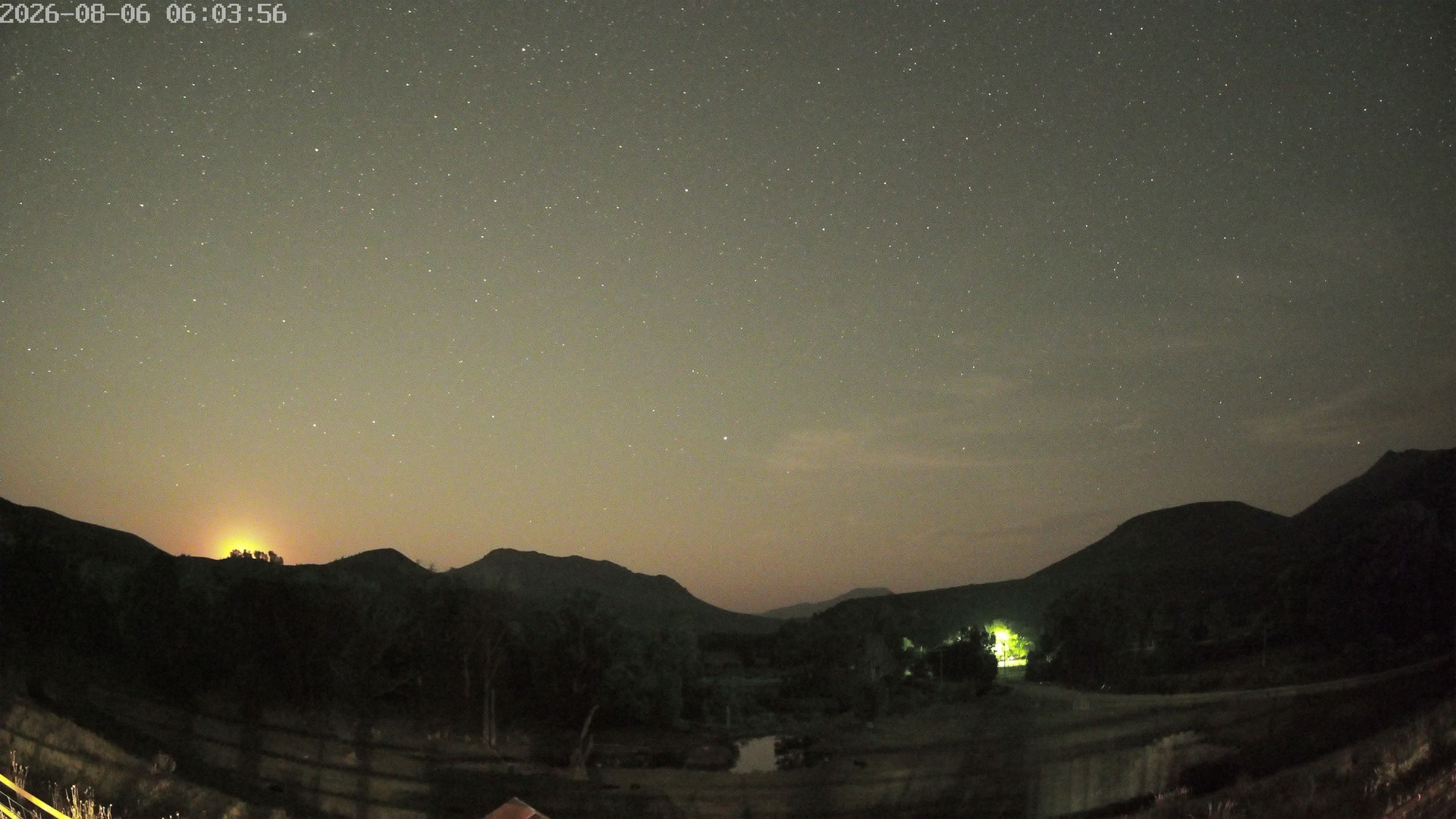 time-lapse frame, Sierra Madre Cam webcam