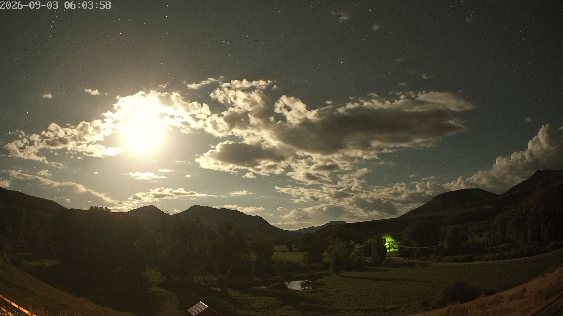 time-lapse frame, Sierra Madre Cam webcam