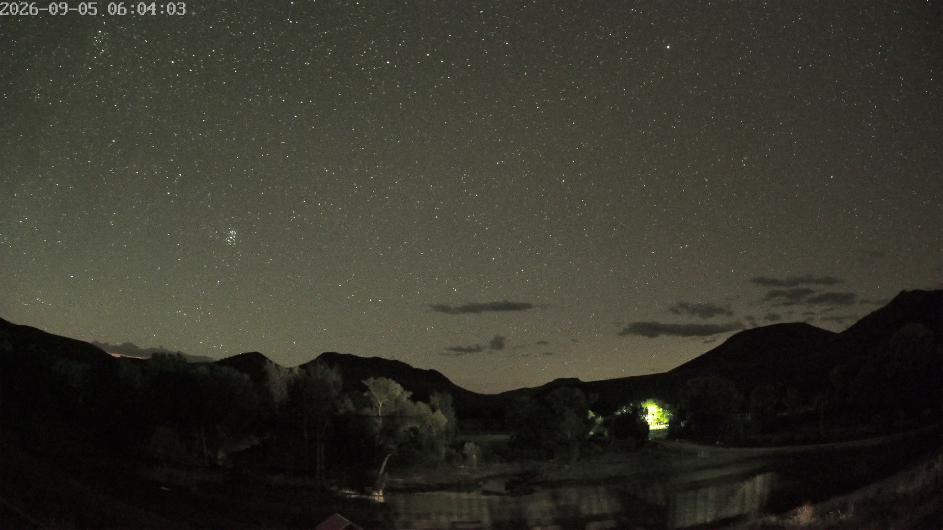 time-lapse frame, Sierra Madre Cam webcam
