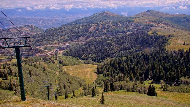 view from Deer Valley Empire Canyon Lodge on 2026-08-30