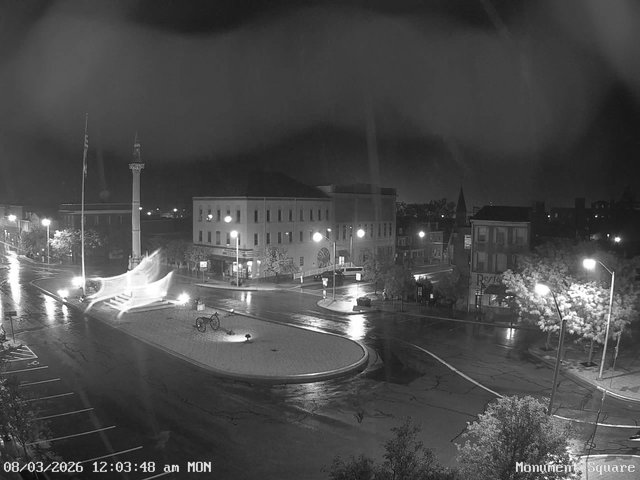 time-lapse frame, Monument Square Center webcam