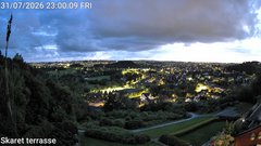 view from Skaret terrasse on 2026-07-31