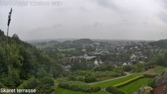 view from Skaret terrasse on 2026-08-05