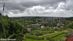view from Skaret terrasse on 2026-08-08