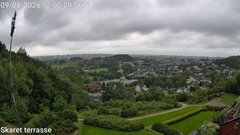 view from Skaret terrasse on 2026-08-09