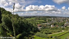 view from Skaret terrasse on 2026-08-11