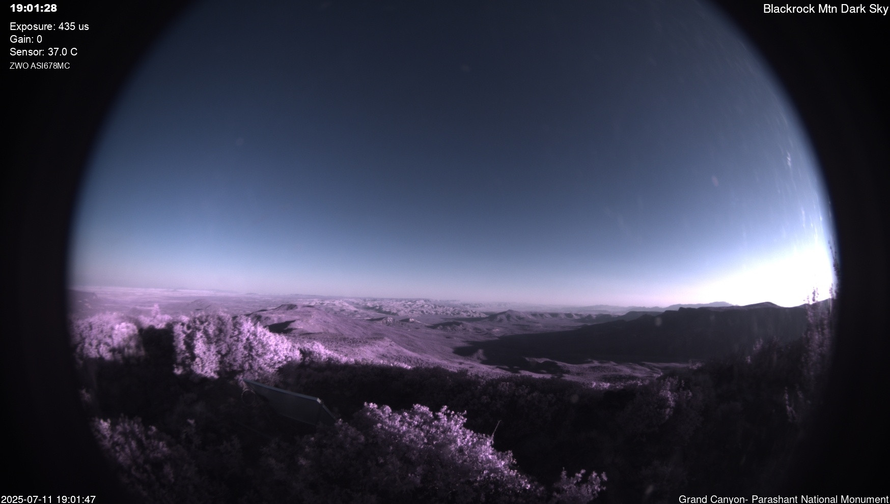 time-lapse frame, Blackrock - Dark Sky webcam
