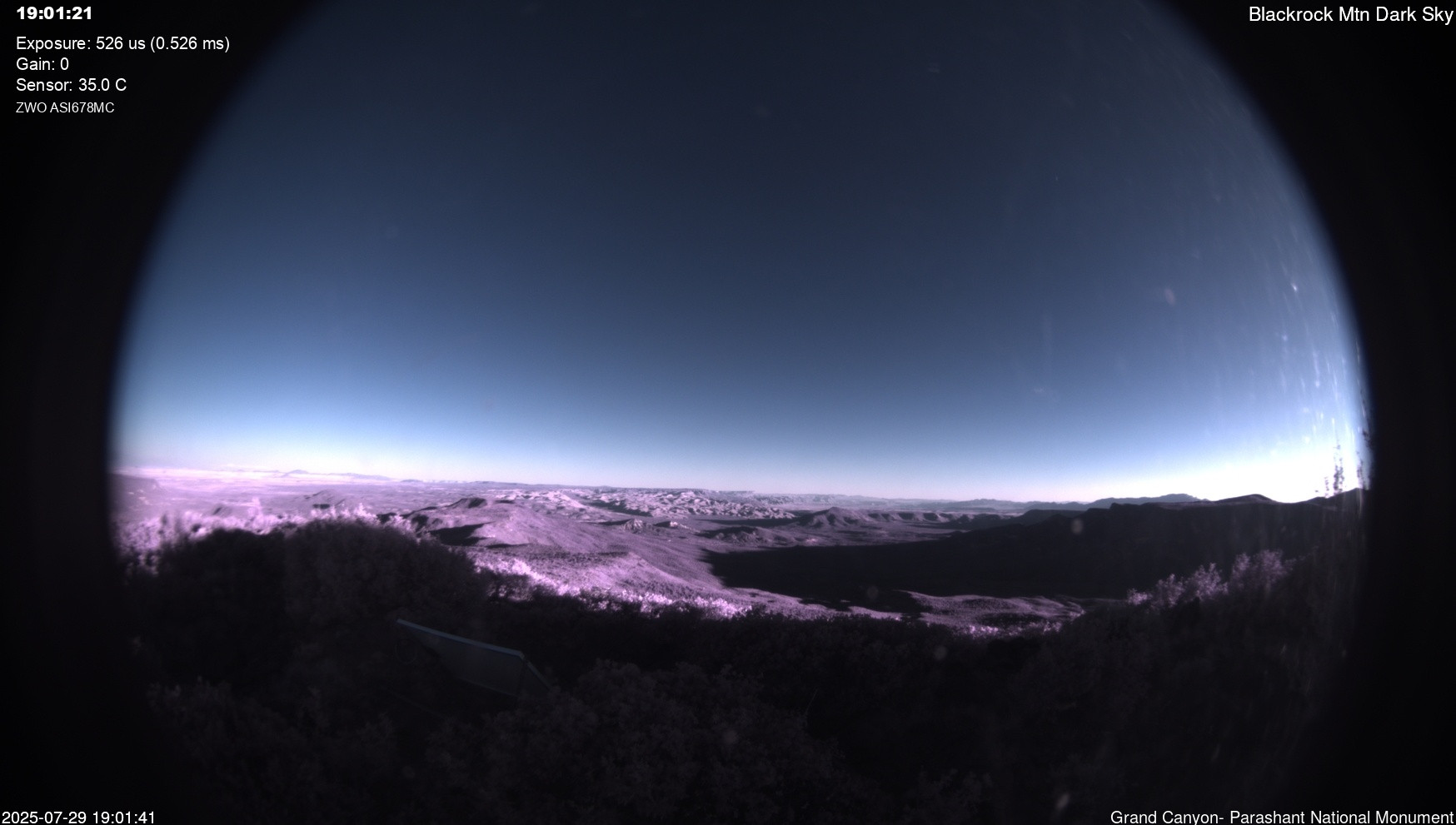 time-lapse frame, Blackrock - Dark Sky webcam