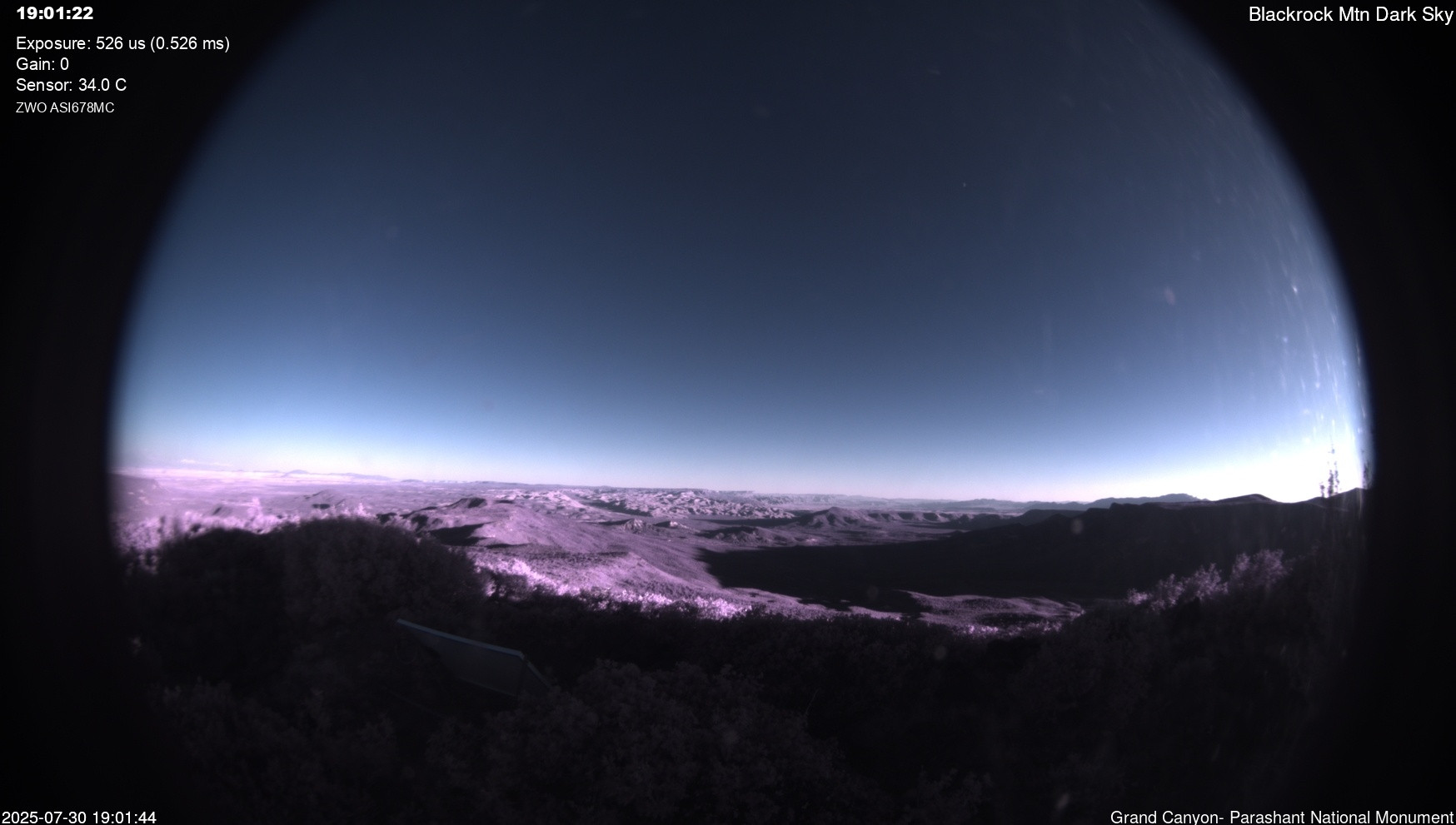 time-lapse frame, Blackrock - Dark Sky webcam