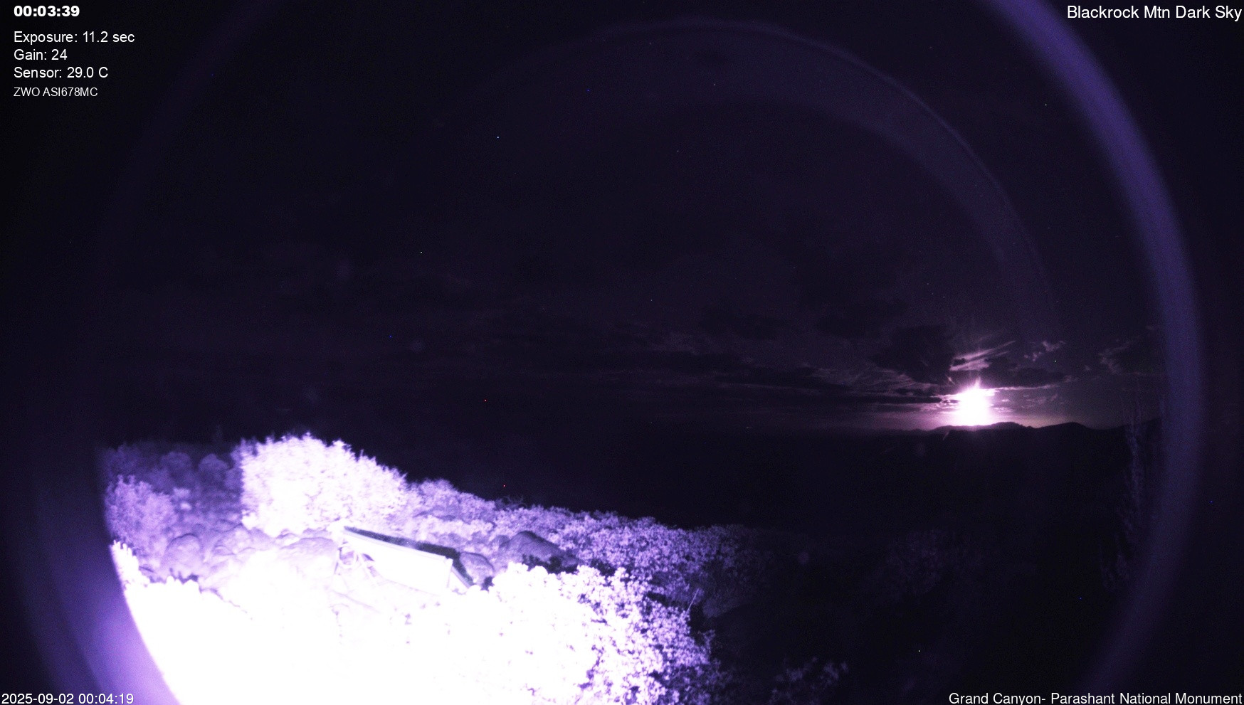 time-lapse frame, Blackrock - Dark Sky webcam