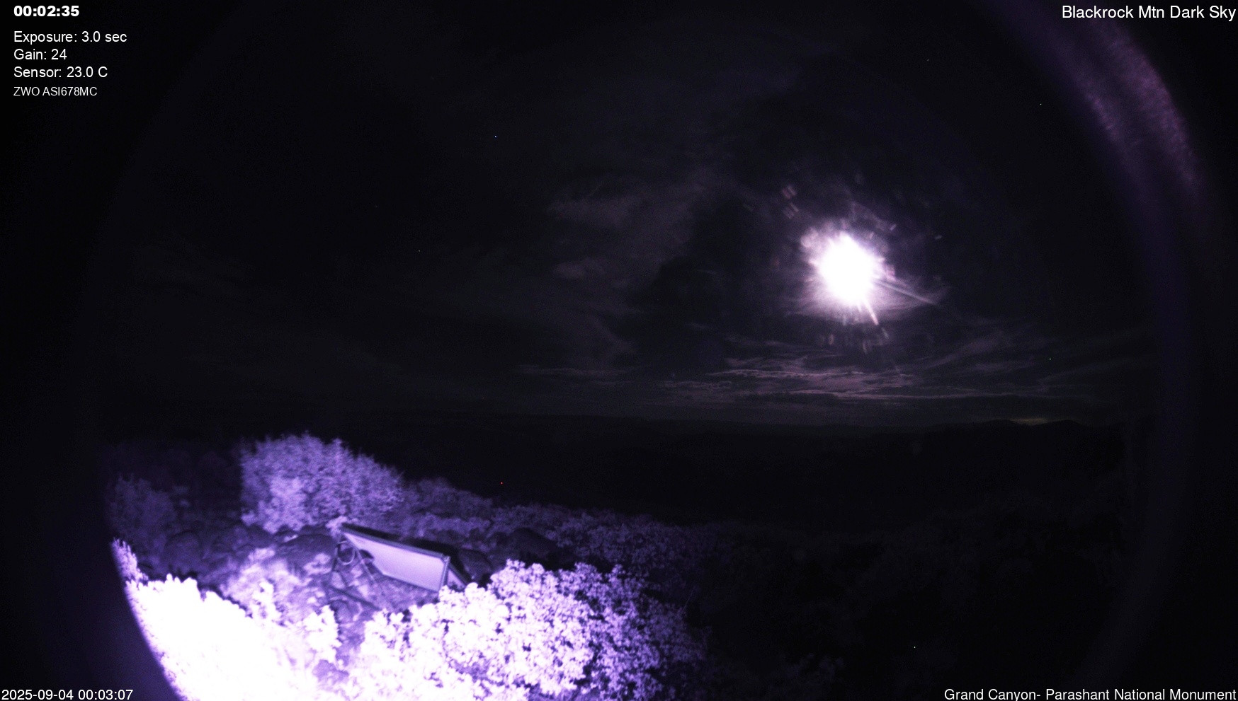 time-lapse frame, Blackrock - Dark Sky webcam