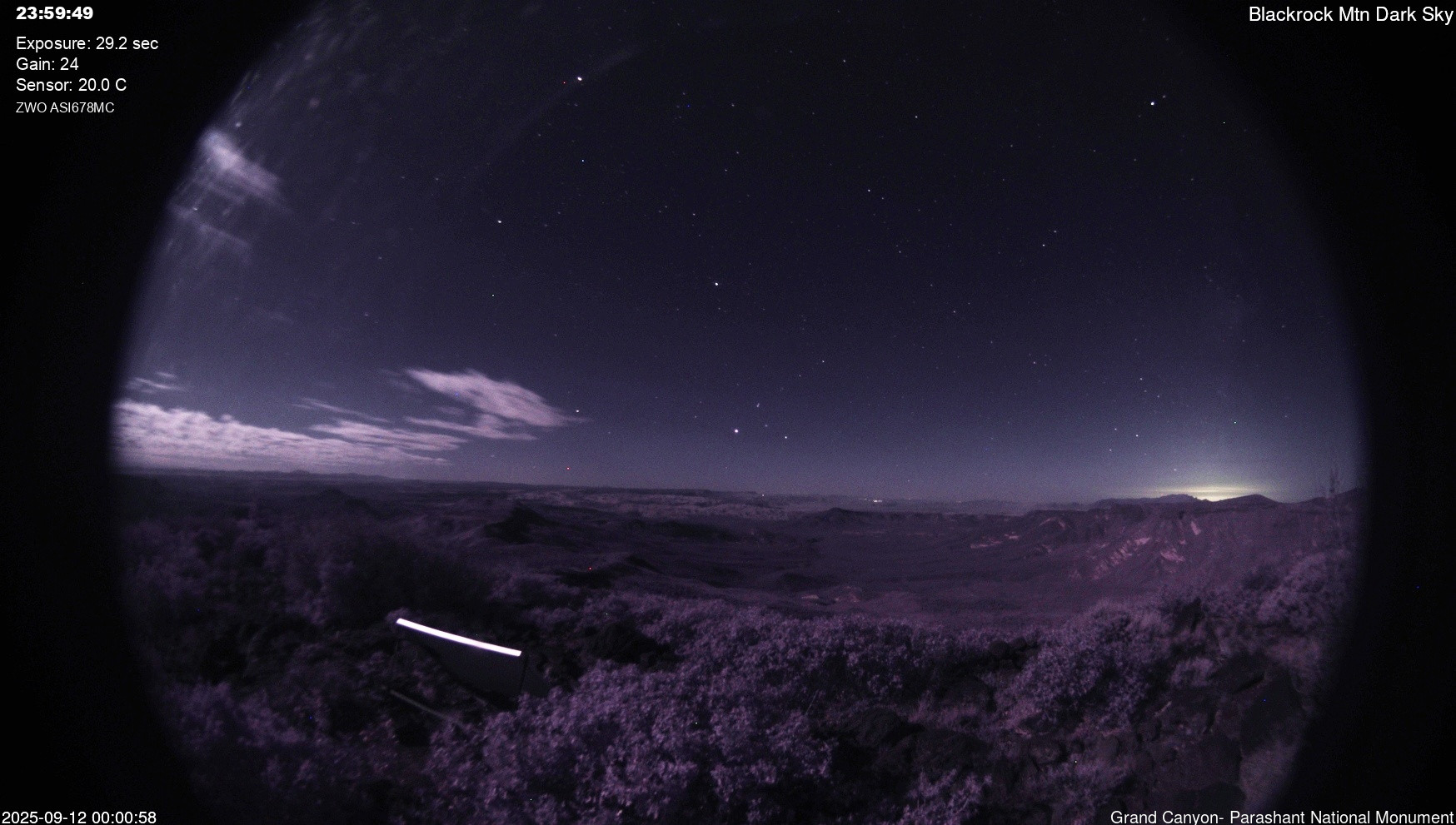time-lapse frame, Blackrock - Dark Sky webcam