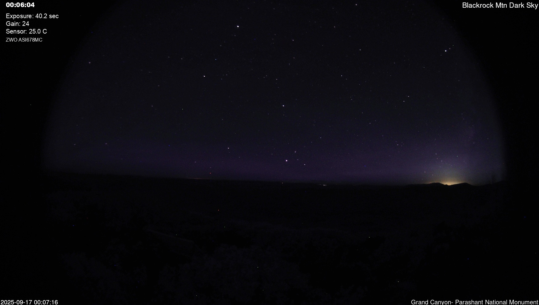 time-lapse frame, Blackrock - Dark Sky webcam