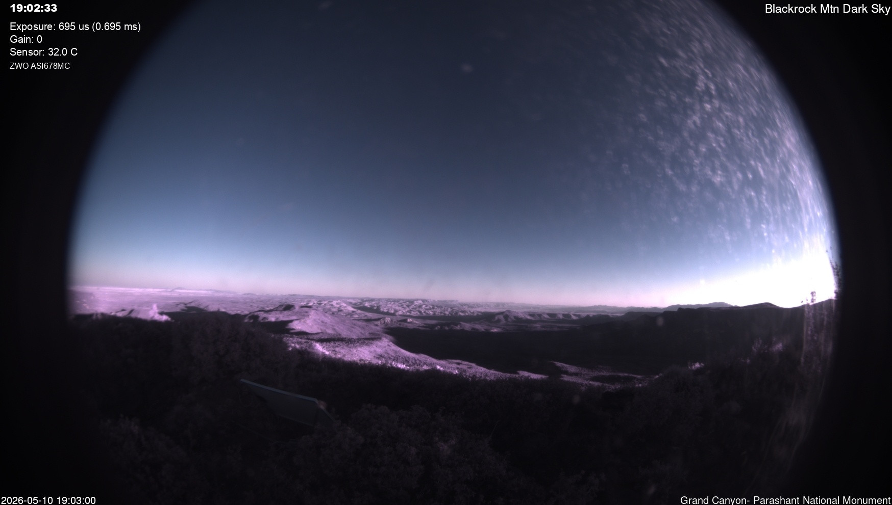 time-lapse frame, Blackrock - Dark Sky webcam
