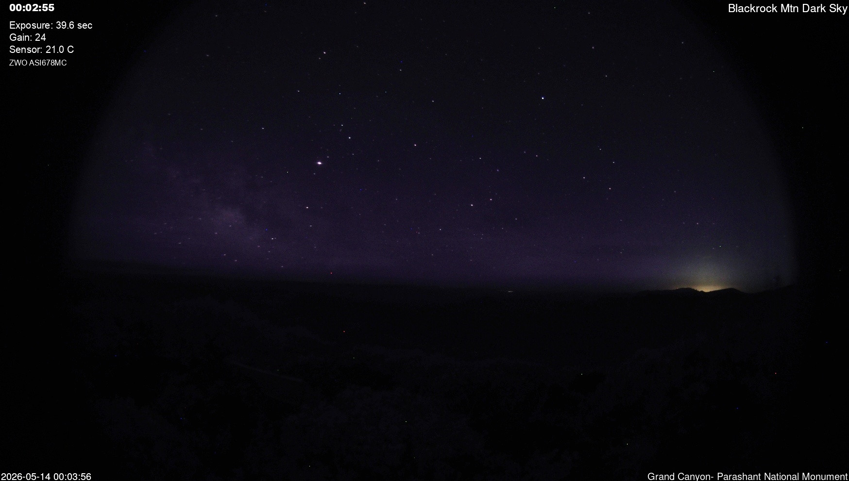 time-lapse frame, Blackrock - Dark Sky webcam