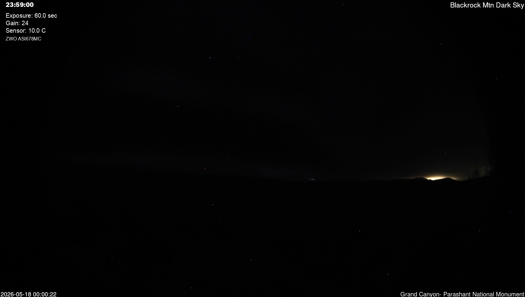 time-lapse frame, Blackrock - Dark Sky webcam