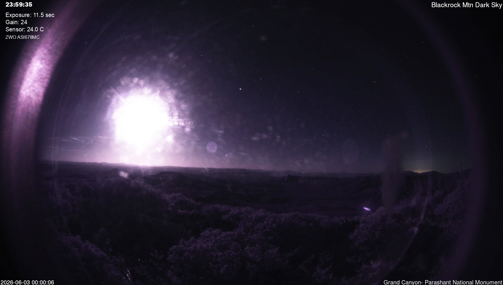 time-lapse frame, Blackrock - Dark Sky webcam