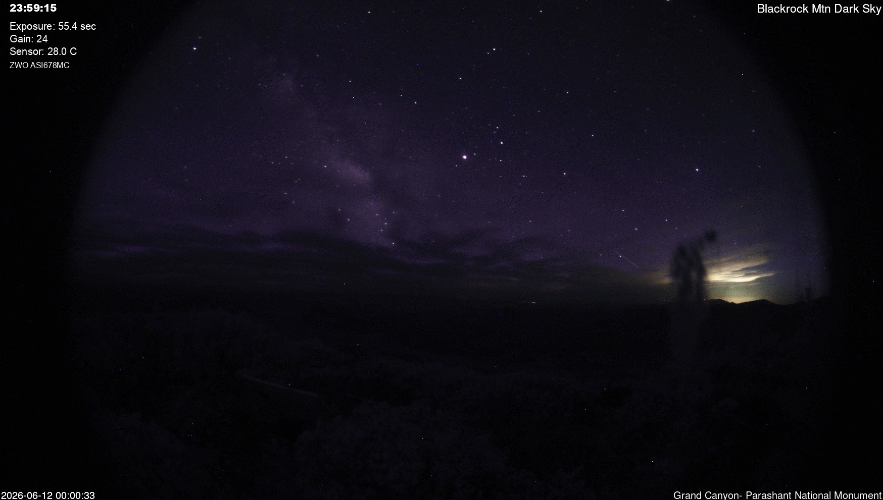 time-lapse frame, Blackrock - Dark Sky webcam