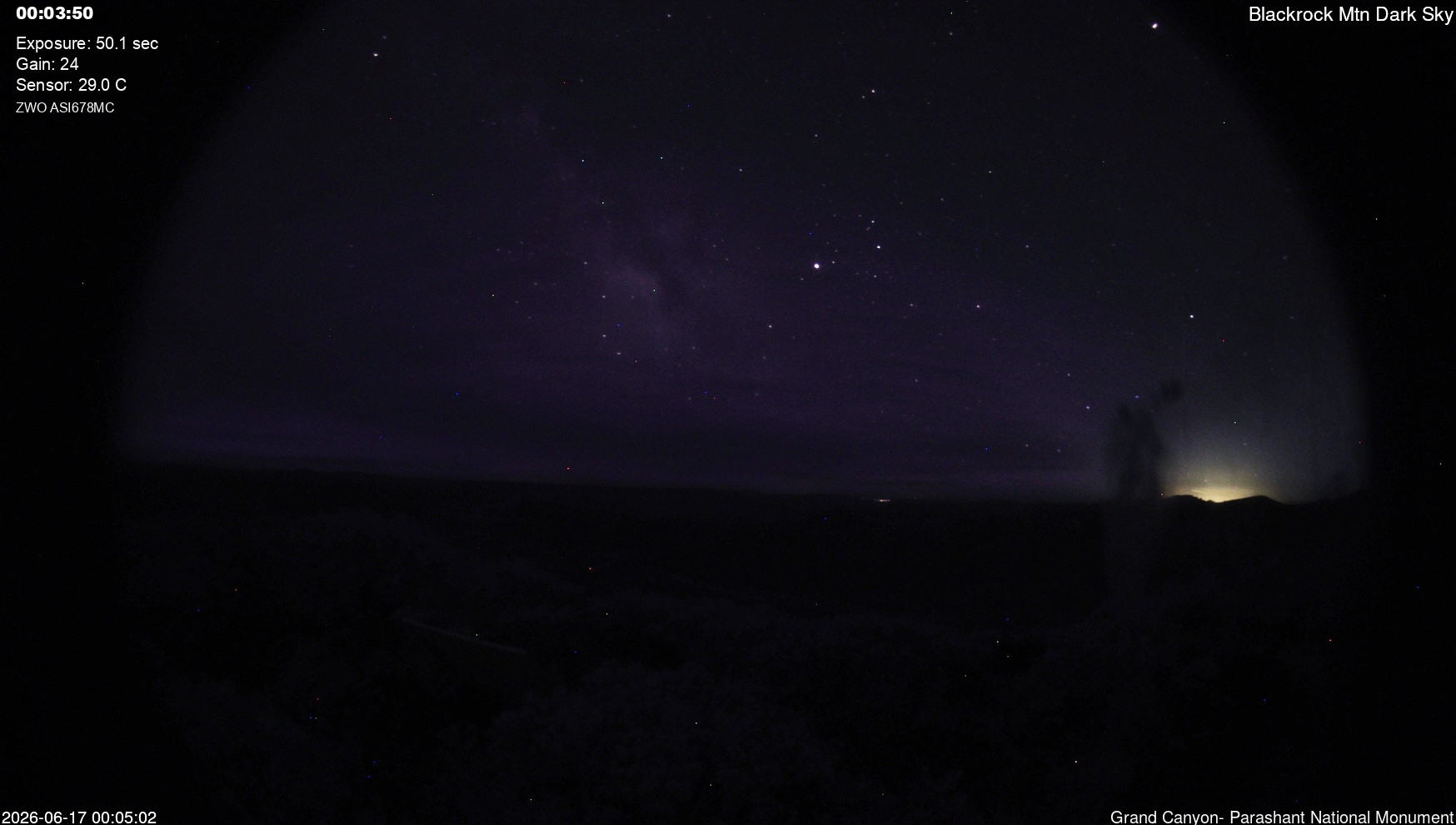 time-lapse frame, Blackrock - Dark Sky webcam
