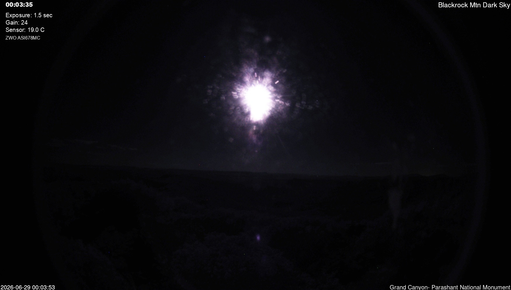time-lapse frame, Blackrock - Dark Sky webcam