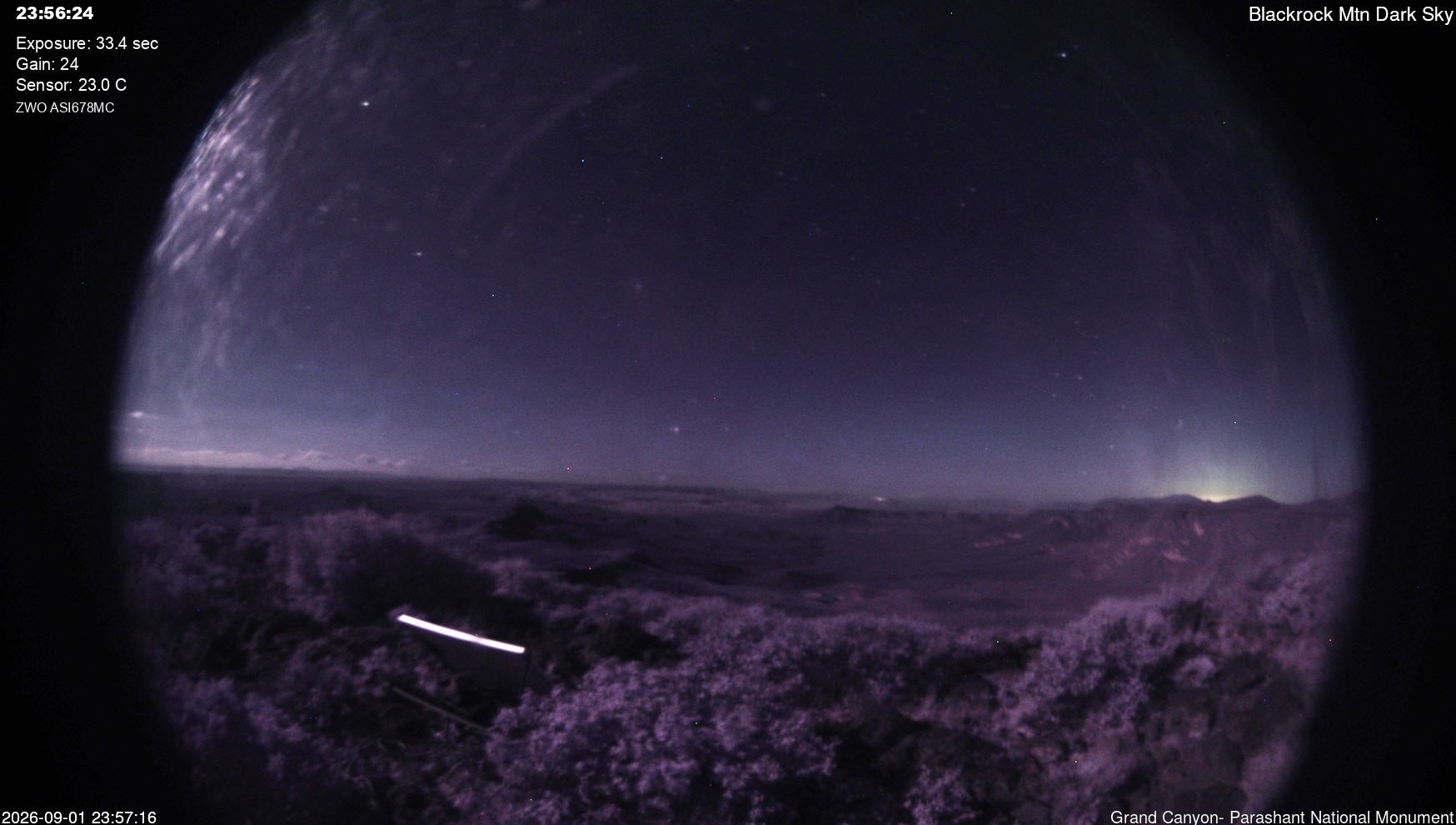 view from Blackrock - Dark Sky on 2026-09-01