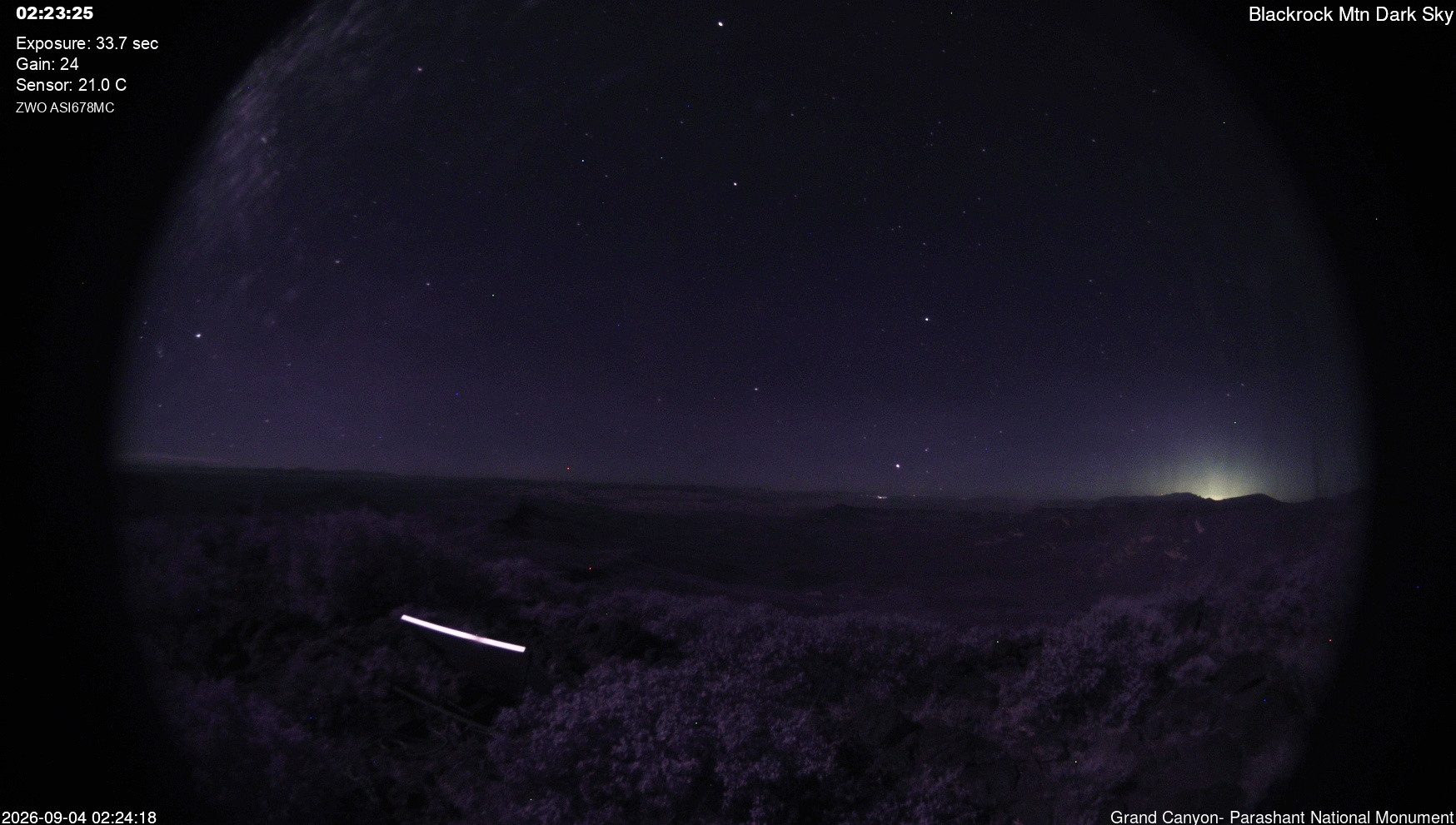 view from Blackrock - Dark Sky on 2026-09-04