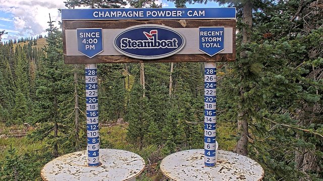 view from Steamboat Champagne Powder on 2026-09-02
