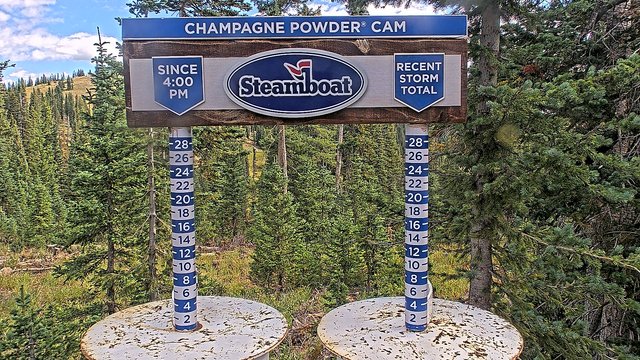 time-lapse frame, Steamboat Champagne Powder webcam