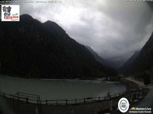 time-lapse frame, Macugnaga Lago delle Fate webcam