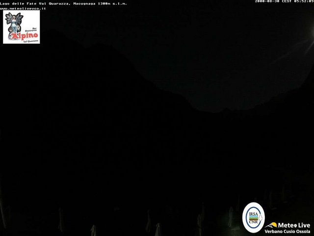 time-lapse frame, Macugnaga Lago delle Fate webcam