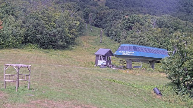view from Sugarbush Slide Brook Lift on 2026-08-17