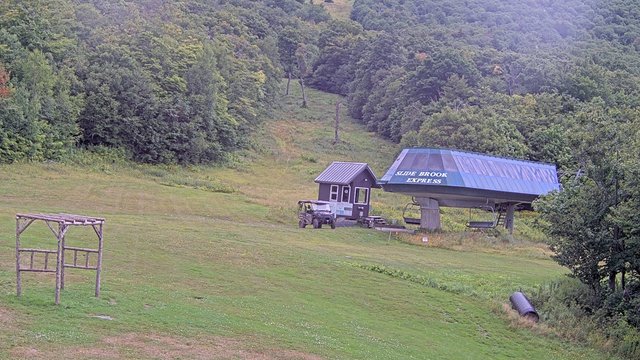 view from Sugarbush Slide Brook Lift on 2026-08-25